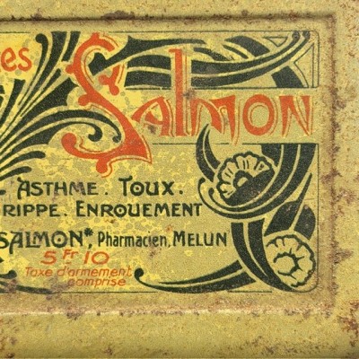 Pastilles Salmon à l'Opium pour la Toux - Ancienne boîte de Pharmacie