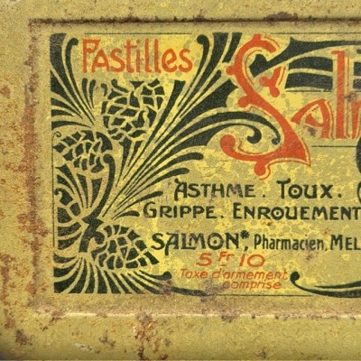 Pastilles Salmon à l'Opium pour la Toux - Ancienne boîte de Pharmacie