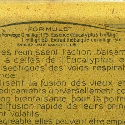 Pastilles Salmon à l'Opium pour la Toux - Ancienne boîte de Pharmacie