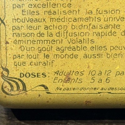 Pastilles Salmon à l'Opium pour la Toux - Ancienne boîte de Pharmacie