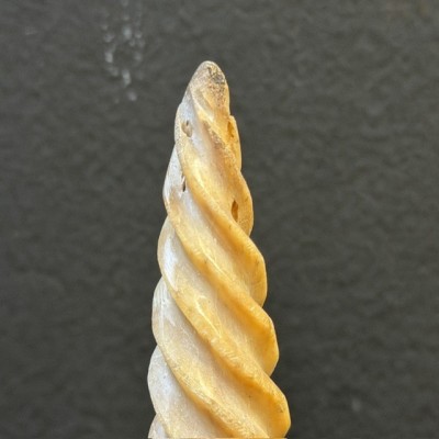 Spiral-carved marlin rostrum - Istiophoridae - Unicorn