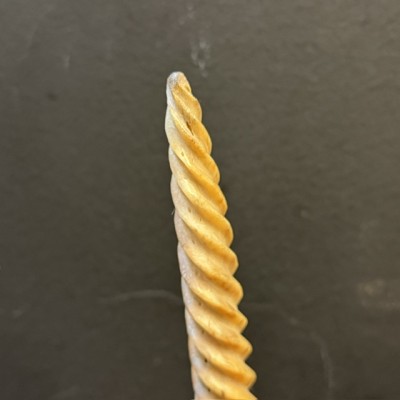 Spiral-carved marlin rostrum - Istiophoridae - Unicorn