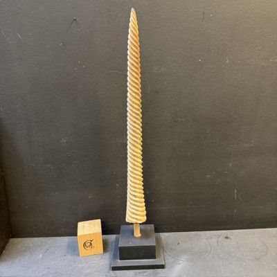 Spiral-carved marlin rostrum - Istiophoridae - Unicorn