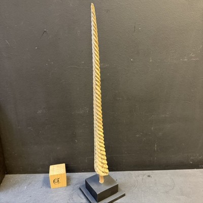 Spiral-carved marlin rostrum - Istiophoridae - Unicorn