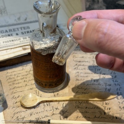 Aconite tincture - POISON cabinet - Antique pharmacy bottle