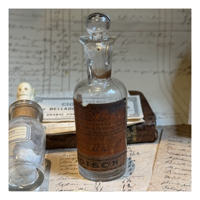 Teinture d'Aconit - Tue-Loup - Poison - Flacon ancien de pharmacie