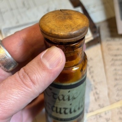 Craie Mercurielle - Syphilis - Poison - Flacon ancien de pharmacie