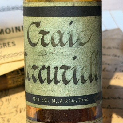 Mercury Chalk - Syphilis - POISON cabinet - Antique pharmacy bottle