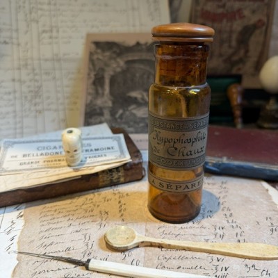 Hypophosphite de Chaux - Codex 1908 - Flacon ancien de pharmacie
