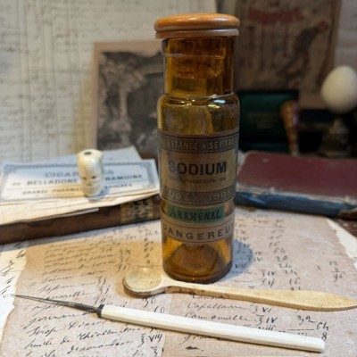 Arrhénal - Arsenic - Codex 1908 - Poison - Flacon ancien de pharmacie
