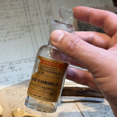 Extrait fluide d'Hamamélis - Flacon Compte-goutte ancien de pharmacie-Apothicaire