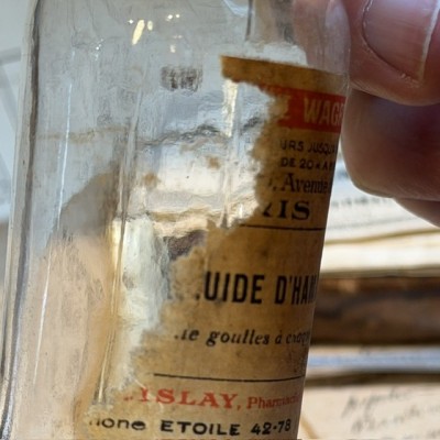 Hamamelis fluid extract - Dropper bottle - Antique pharmacy bottle - Apothecary