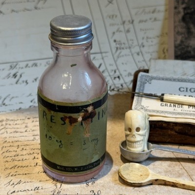 Reseptine - Flacon ancien de pharmacie-Apothicaire
