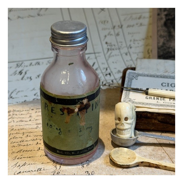 Reseptine - Flacon ancien de pharmacie-Apothicaire
