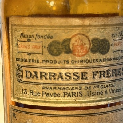 Sodium tartrate - Soda lye - Antique pharmacy bottle - Apothecary