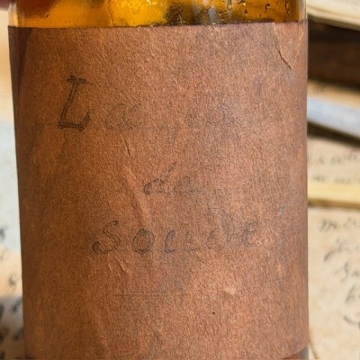 Sodium tartrate - Soda lye - Antique pharmacy bottle - Apothecary