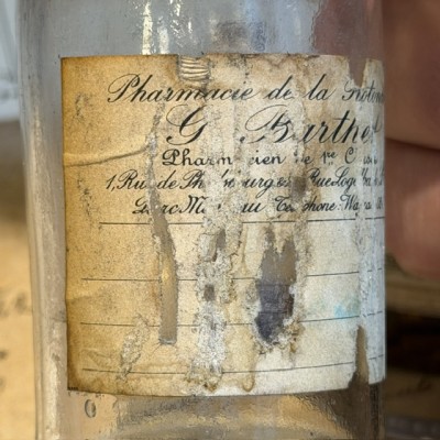 Berthet - Pharmacie de la Rotonde - Flacon ancien de pharmacie-Apothicaire