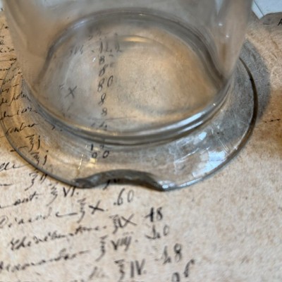Iode Bi-Sublimé - Bocal ancien de pharmacie en verre soufflé - XIXème siècle