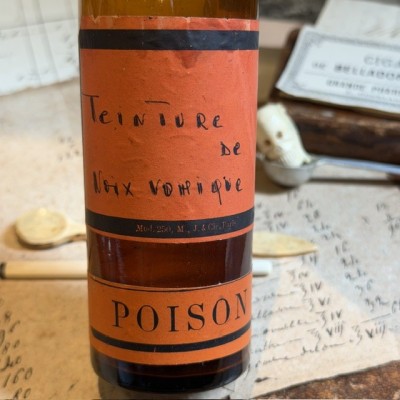 Nux Vomica Tincture – Strychnine - POISON cabinet - Antique pharmacy bottle