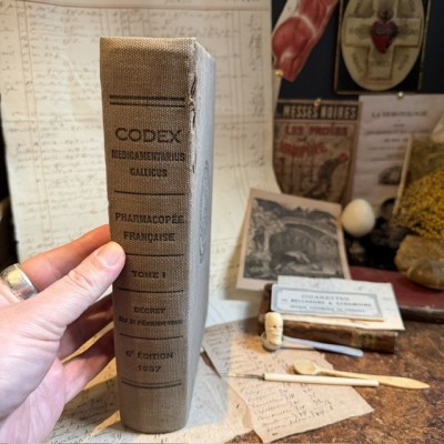 1937 Codex - French Pharmacopoeia - Antique book - Apothecary - Pharmacy