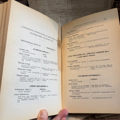 1937 Codex - French Pharmacopoeia - Antique book - Apothecary - Pharmacy