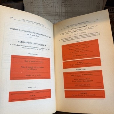 1937 Codex - French Pharmacopoeia - Antique book - Apothecary - Pharmacy