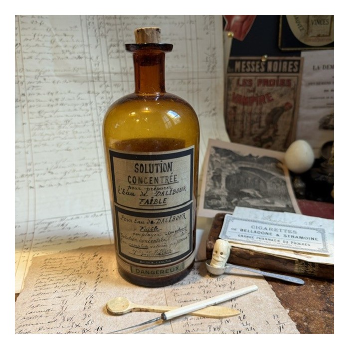 Eau de Dalibour - Dangereux - Flacon ancien de pharmacie-Apothicaire