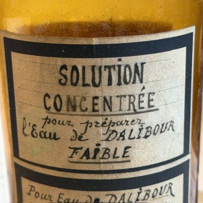 Eau de Dalibour - Dangereux - Flacon ancien de pharmacie-Apothicaire
