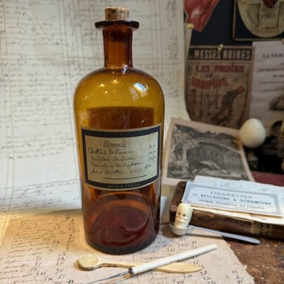 Eau de Dalibour - Dangereux - Flacon ancien de pharmacie-Apothicaire