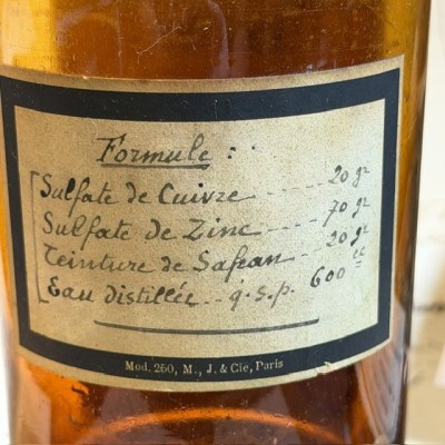 Eau de Dalibour - Dangereux - Flacon ancien de pharmacie-Apothicaire