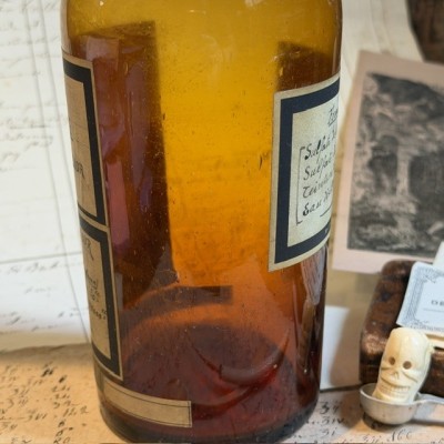 Eau de Dalibour - Dangereux - Flacon ancien de pharmacie-Apothicaire