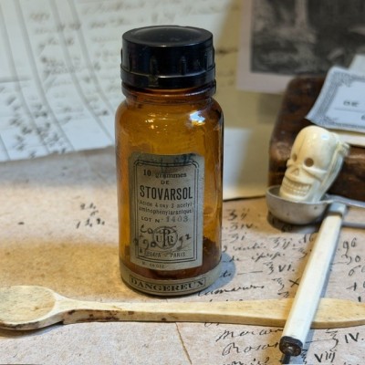 Stovarsol - Arsenic - Syphilis - Poison - Flacon ancien de pharmacie