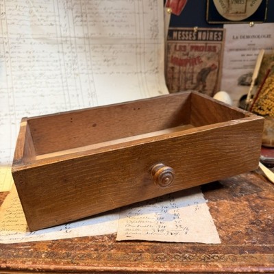 The Apothecary’s Little Drawer - Antique wooden apothecary’s drawer –