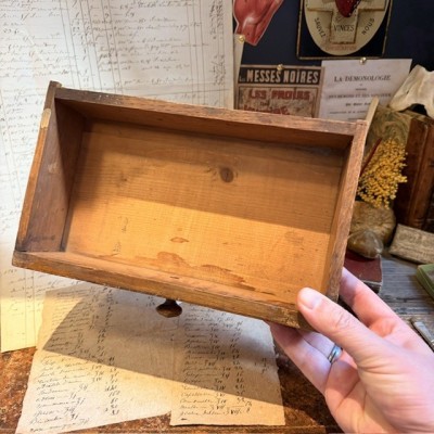 The Apothecary’s Little Drawer - Antique wooden apothecary’s drawer –