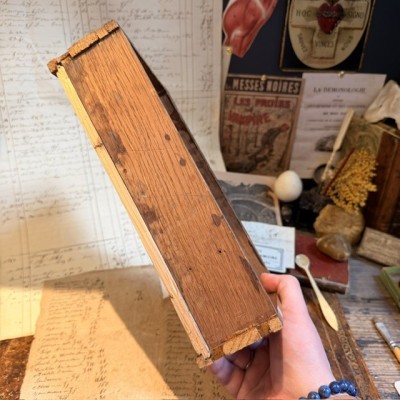 The Apothecary’s Little Drawer - Antique wooden apothecary’s drawer –