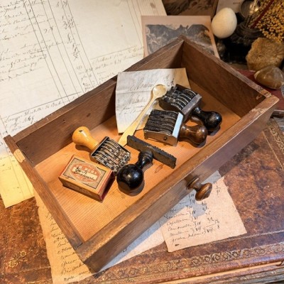 The Apothecary’s Little Drawer - Antique wooden apothecary’s drawer –