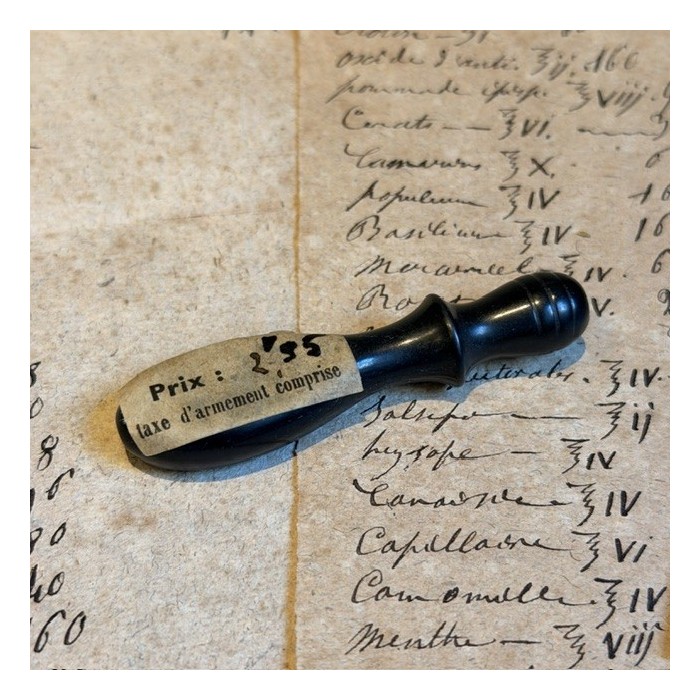 Embout de Canule en ébonite - Stock neuf d'époque - 1939/1940