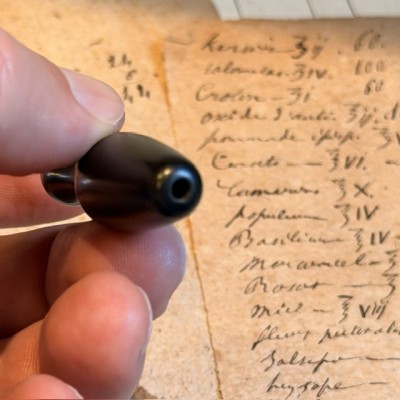 Ebonite cannula tip – New Old Stock - 1939/1940