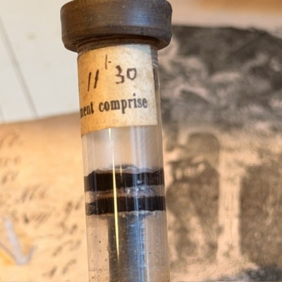 Ebonite and glass laryngeal syringe - 1939/1940