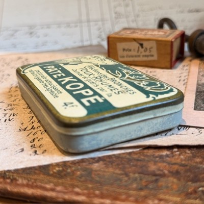 Kopé Opium Paste for Coughs - Vintage tin medicine box - Pharmacy - Apothecary