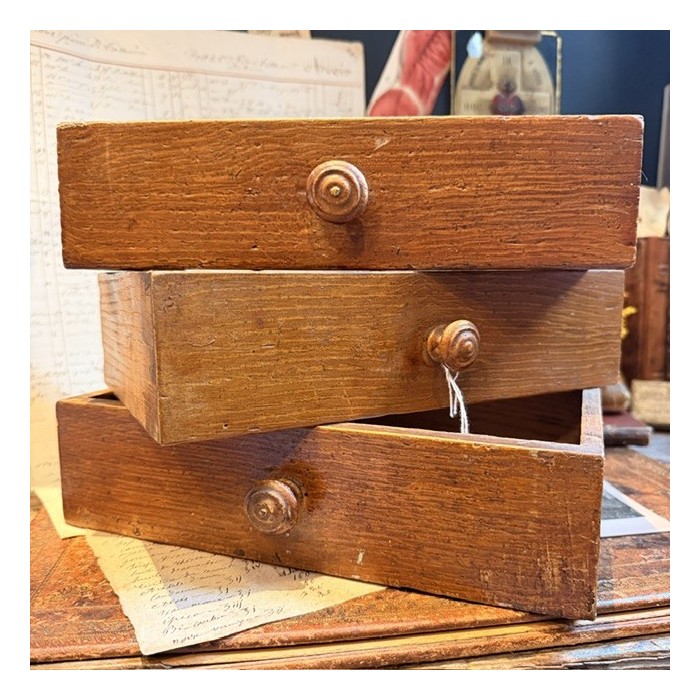 The Apothecary’s Little Drawer - Antique wooden apothecary’s drawer –