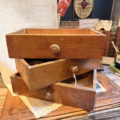 The Apothecary’s Little Drawer - Antique wooden apothecary’s drawer –