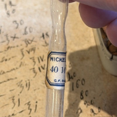 Glass needle tube - EMPTY