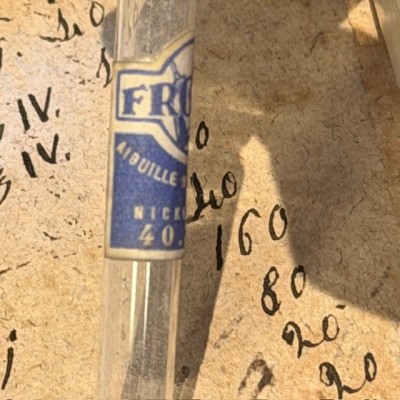 Glass needle tube - EMPTY