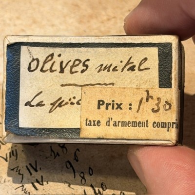 Metal ENT Olive Box - 1939/1940 - New old stock