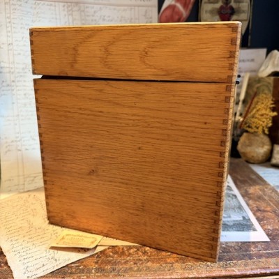 Oak desk card index cabinet - Antique pharmacy cabinet - 1910/1930