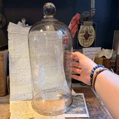 Protective laboratory bell jar - Blown glass - 1900 - Pharmacy - Apothecary