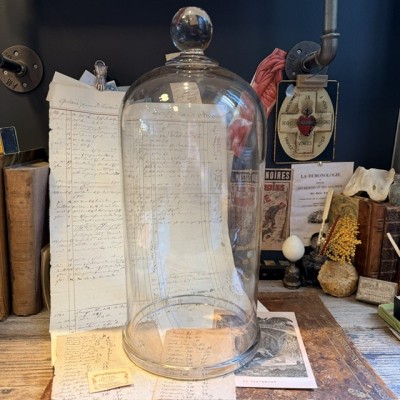 Protective laboratory bell jar - Blown glass - 1900 - Pharmacy - Apothecary