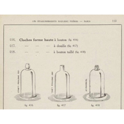 Protective laboratory bell jar - Blown glass - 1900 - Pharmacy - Apothecary