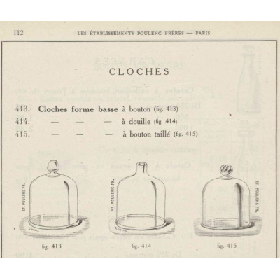 Protective laboratory bell jar - Blown glass - 1900 - Pharmacy - Apothecary